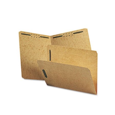MADE-TO-STICK Kraft K Style Fastener Folders- Straight Cut- Top Tab- Letter- Brown- 50/Box, 50PK MA41456